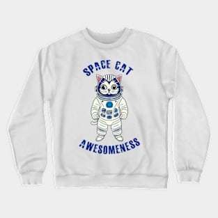 Space Cat Awesomeness Crewneck Sweatshirt